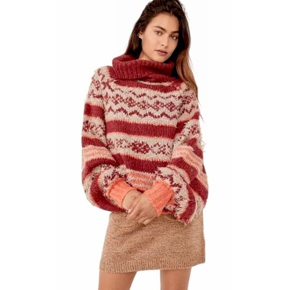 NWT Free People Check Me Out Pullover Sweater - Picture 4 of 8